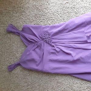 David's Bridal Purple Bridesmaids dress